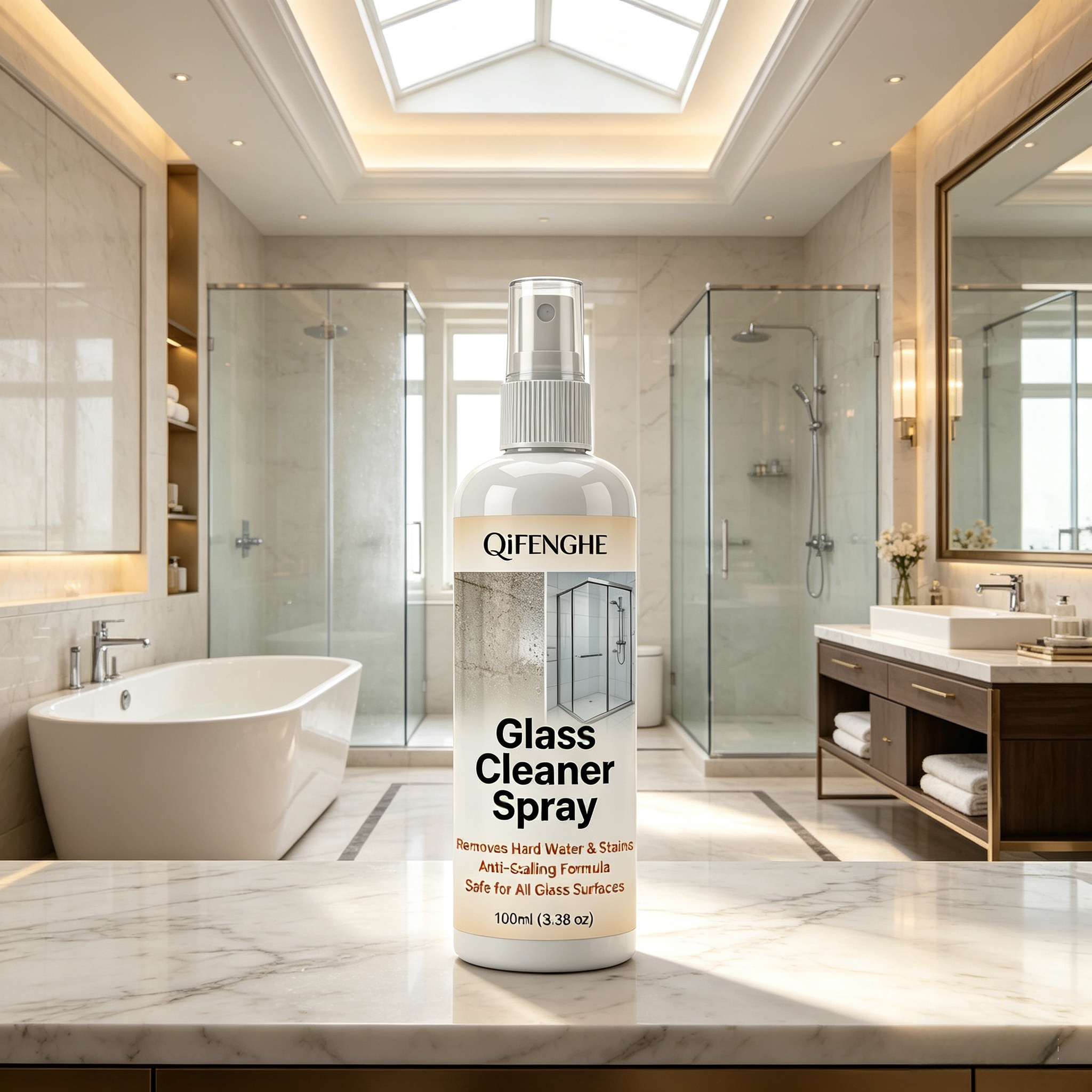 Instant Hard Water Stain Remov - Glass Cleaner Streak บทวิจารณ์และราคา