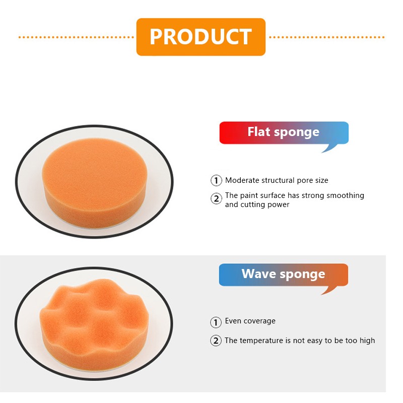 6pcs/set Car Polishing Sponge  - Polish Pad Set Buffer บทวิจารณ์และราคา