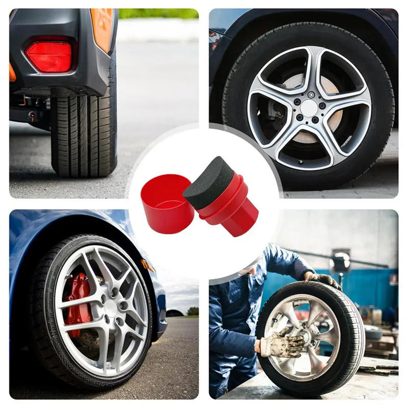 Curved Car Tire Waxing Sponge  - Wax Applicator Pad บทวิจารณ์และราคา