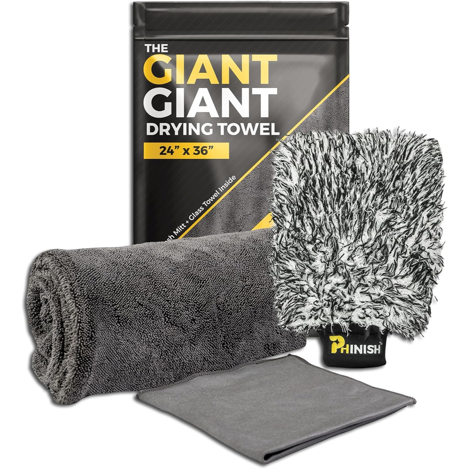 24x36 Car Drying Towel 1200 GS - Microfiber Towel Detailing บทวิจารณ์และราคา
