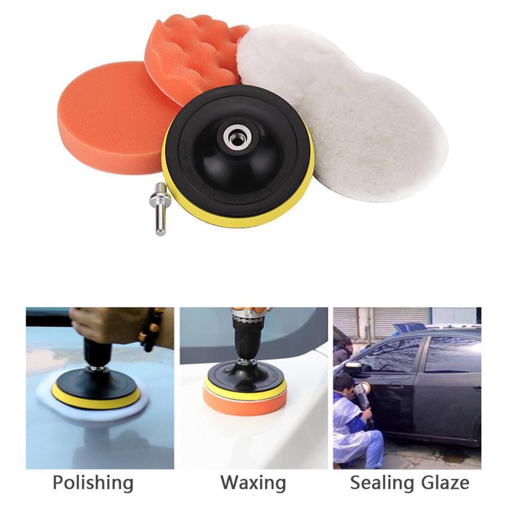 6pcs/set Car Polishing Sponge  - Polish Pad Set Buffer บทวิจารณ์และราคา