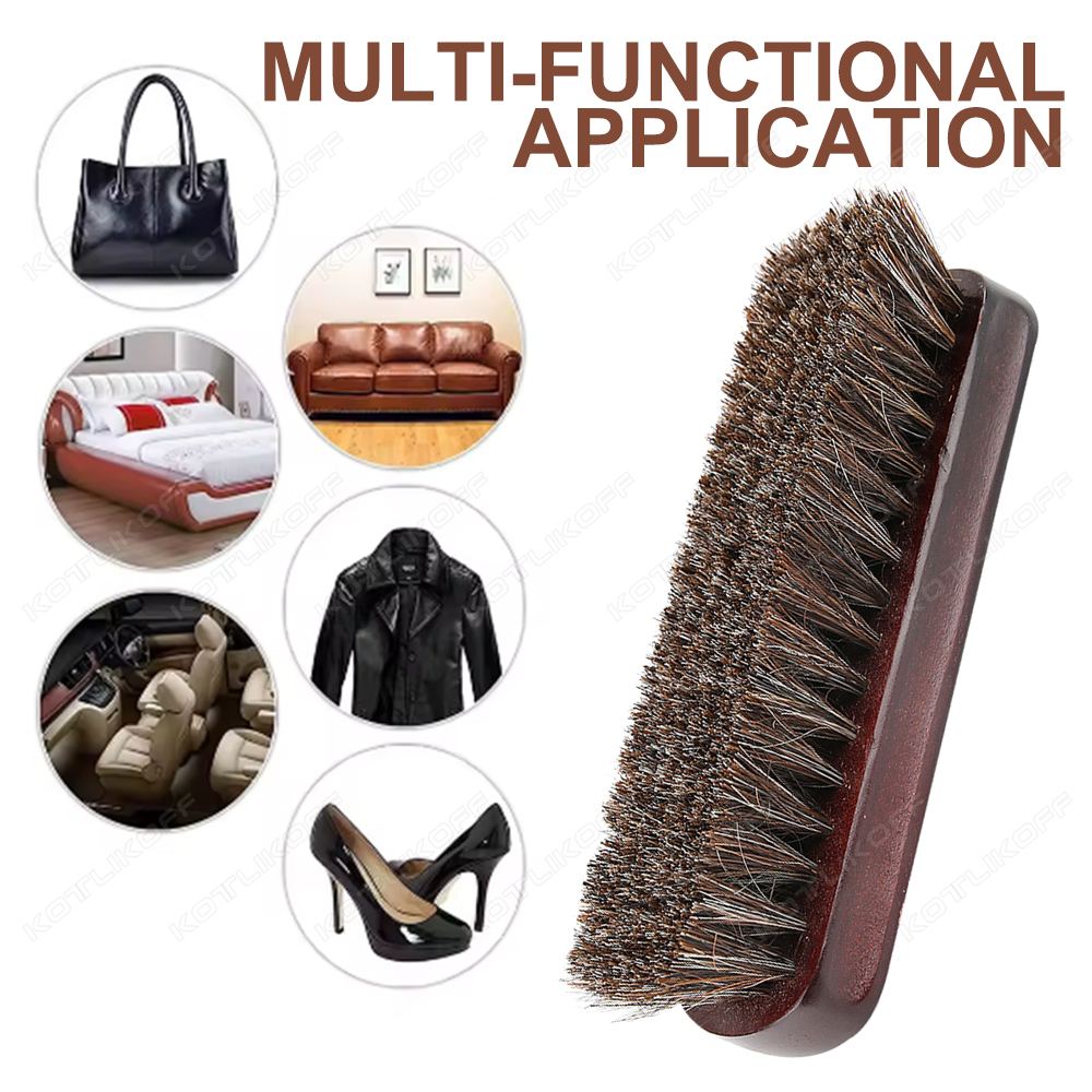 Premium Horsehair Shoe Brush F - Dirt Brush Interior บทวิจารณ์และราคา