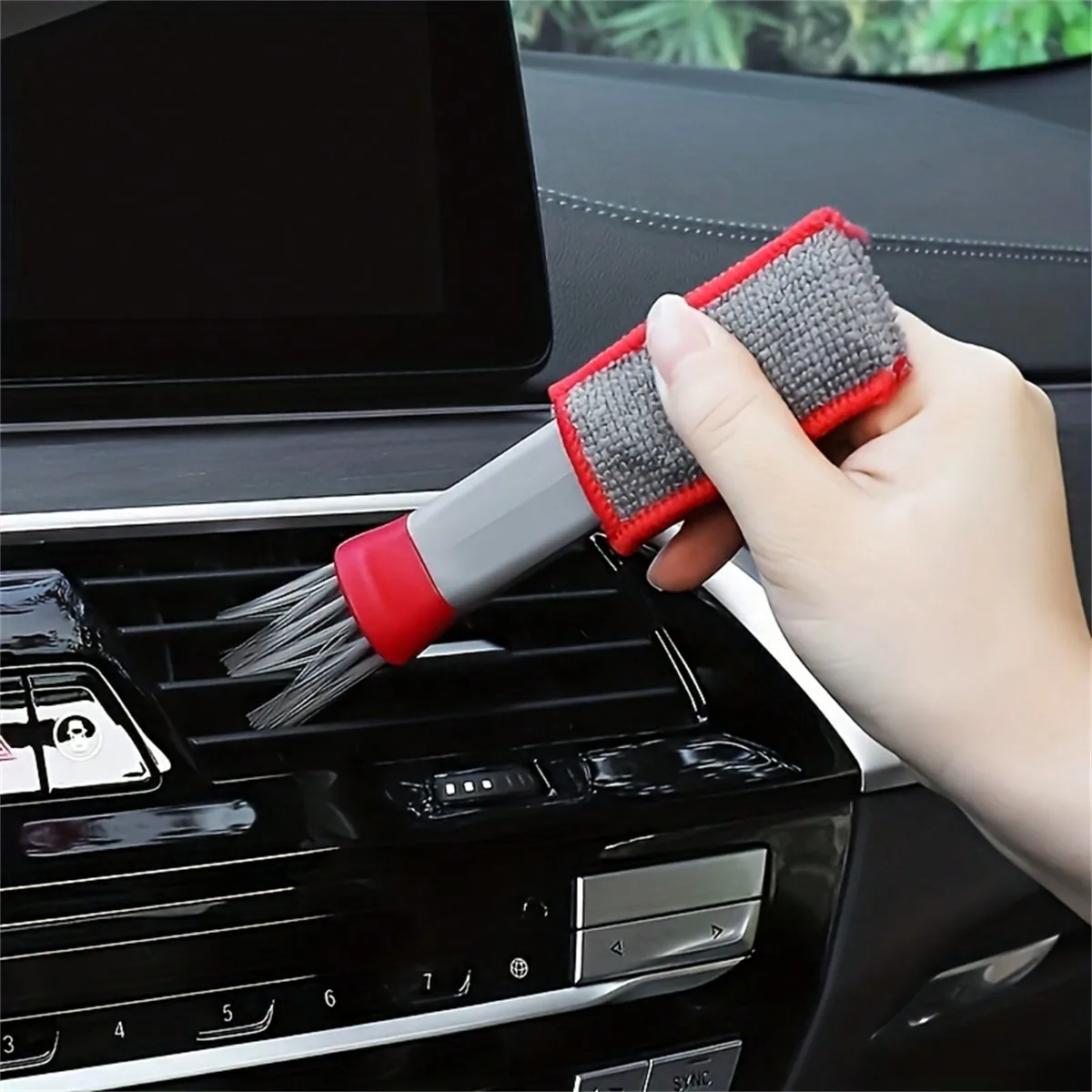 1pc Double-Headed Brush, Car A - Car Cleaning Brush บทวิจารณ์และราคา