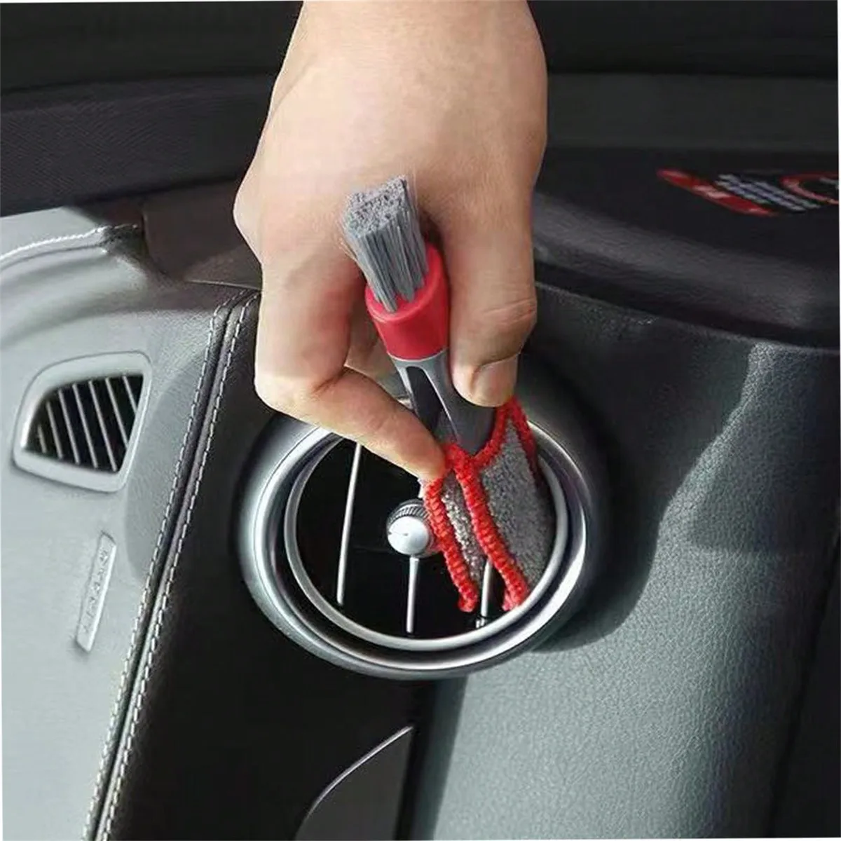 1pc Double-Headed Brush, Car A - Car Cleaning Brush บทวิจารณ์และราคา