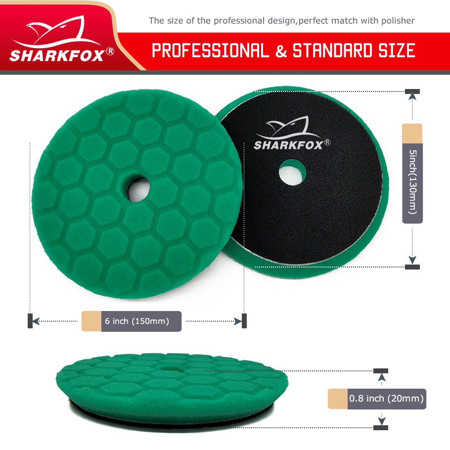 Sharkfox 5 pieces/set 5 Inch(1 - Polish Pad Set Buffer บทวิจารณ์และราคา