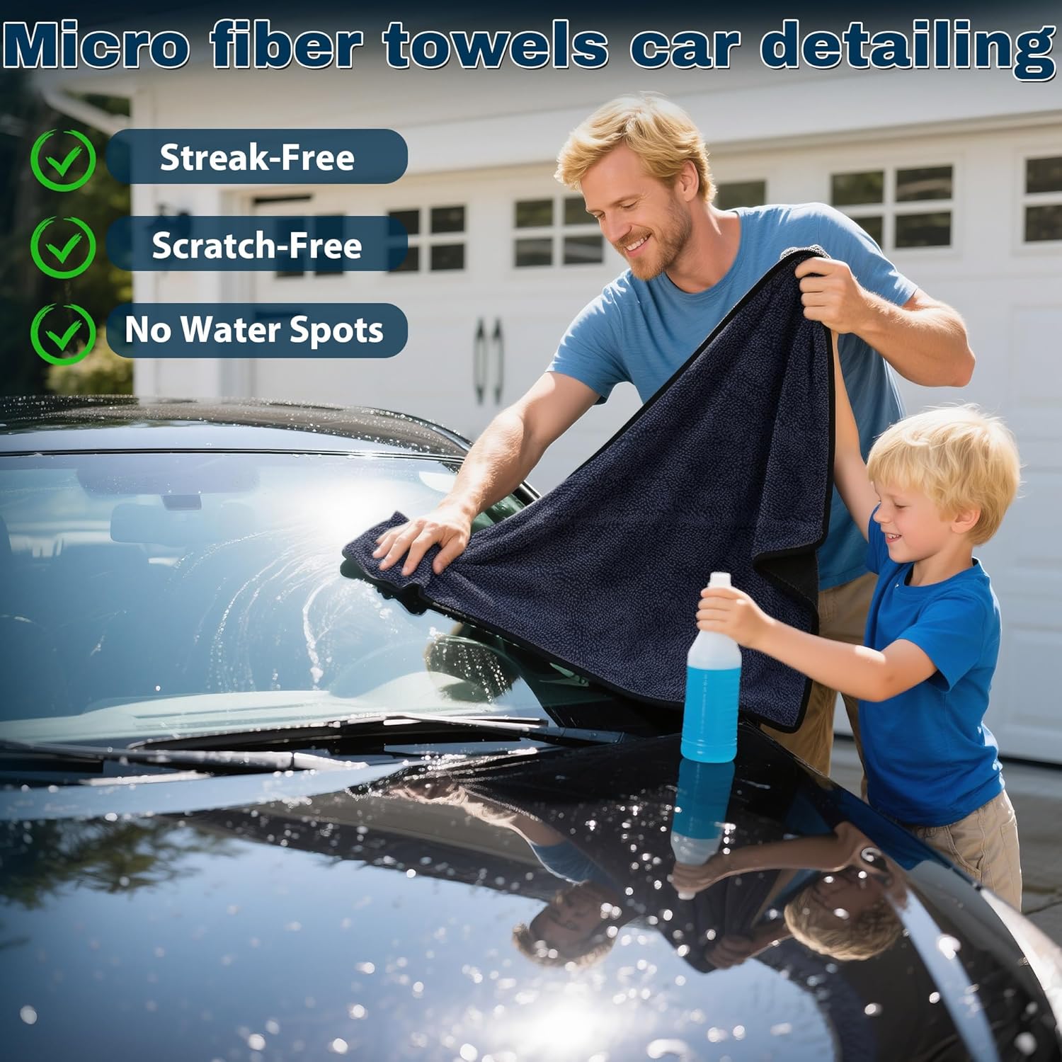 4PCS Microfiber Car Drying Tow - Microfiber Towel Detailing บทวิจารณ์และราคา