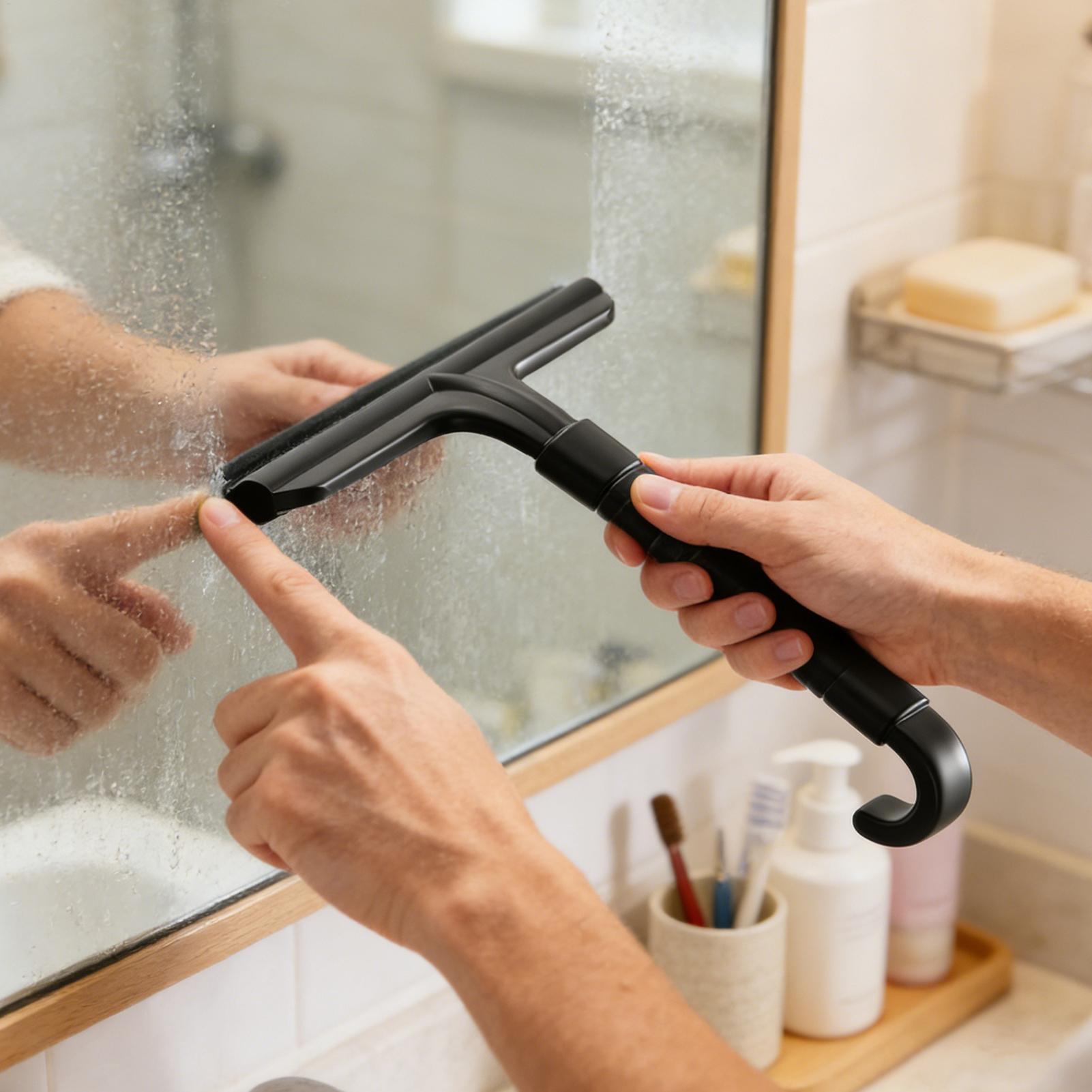 Shower Squeegee Bathroom Glass - Glass Cleaner Streak บทวิจารณ์และราคา