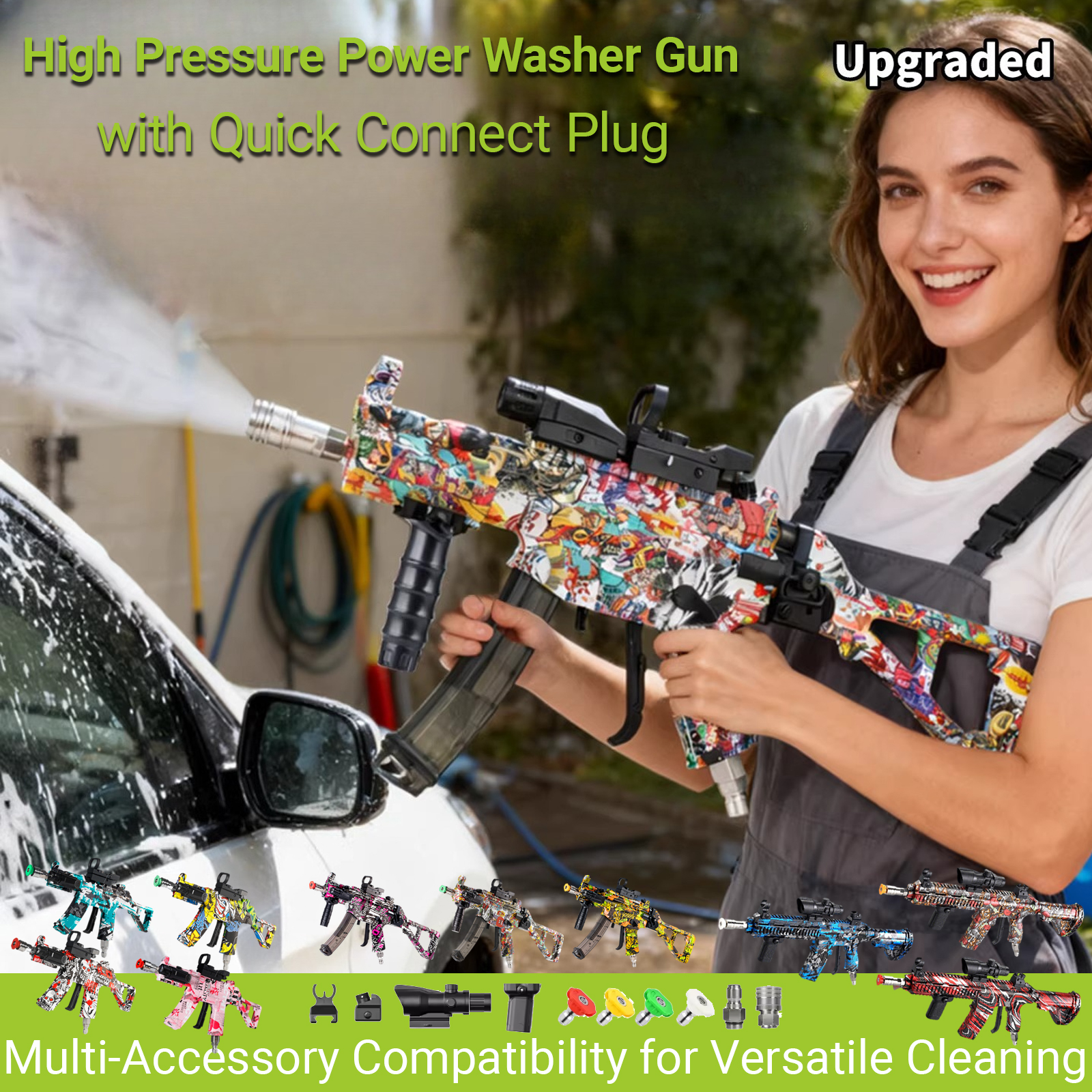 High Pressure Power Washer Gun - Pressure Washer Foam Gun บทวิจารณ์และราคา