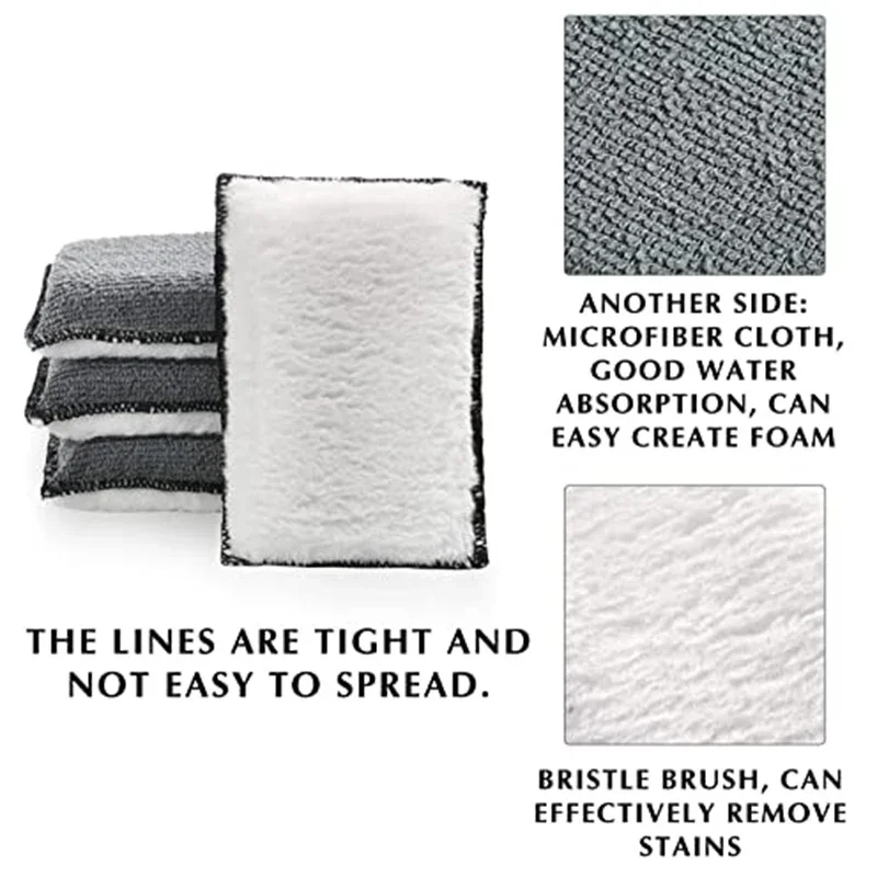 10Pcs Soft Double-Side Microfi - Leather Cleaner Interior บทวิจารณ์และราคา