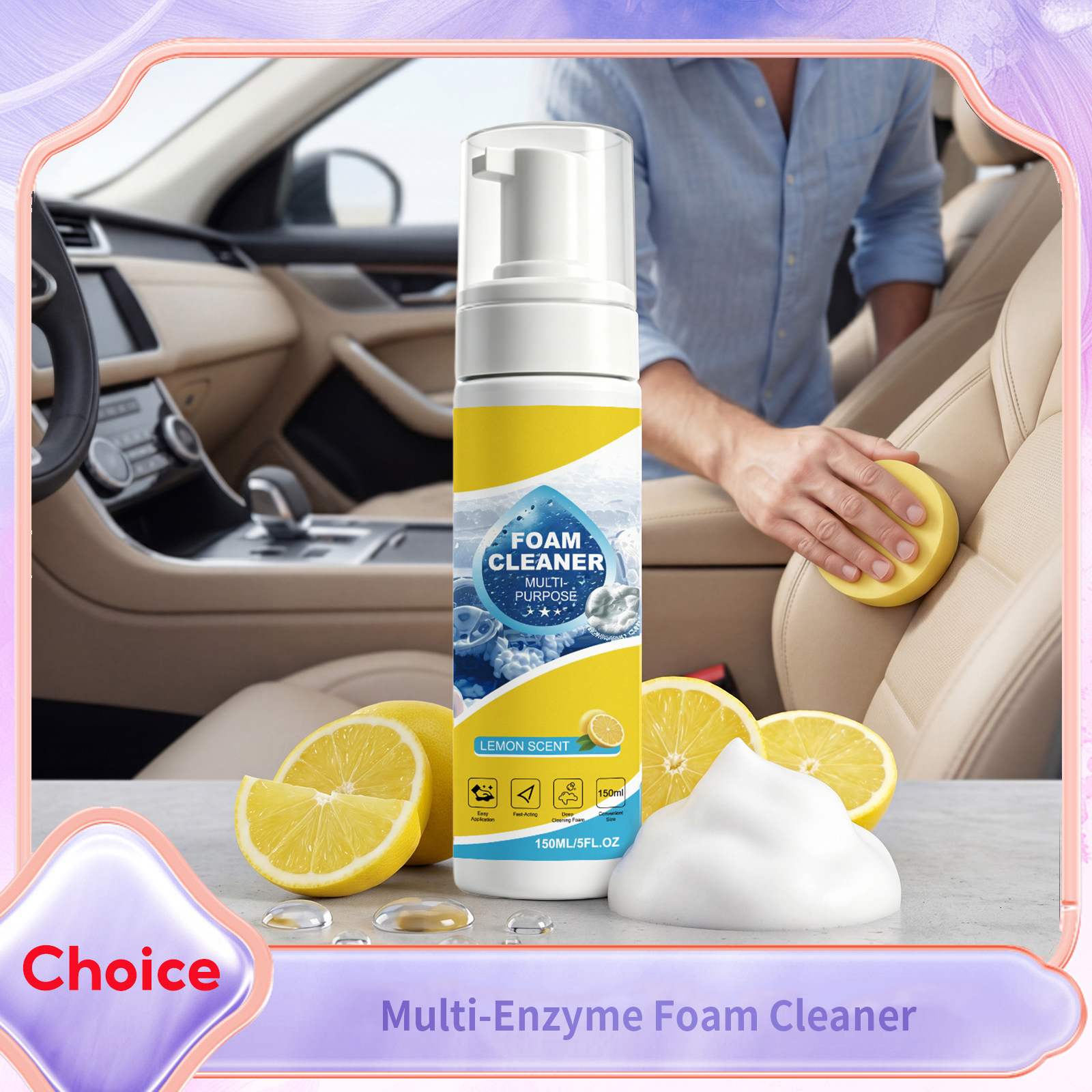 Foam Cleaner Multi-purpose Aut - Leather Cleaner Interior บทวิจารณ์และราคา