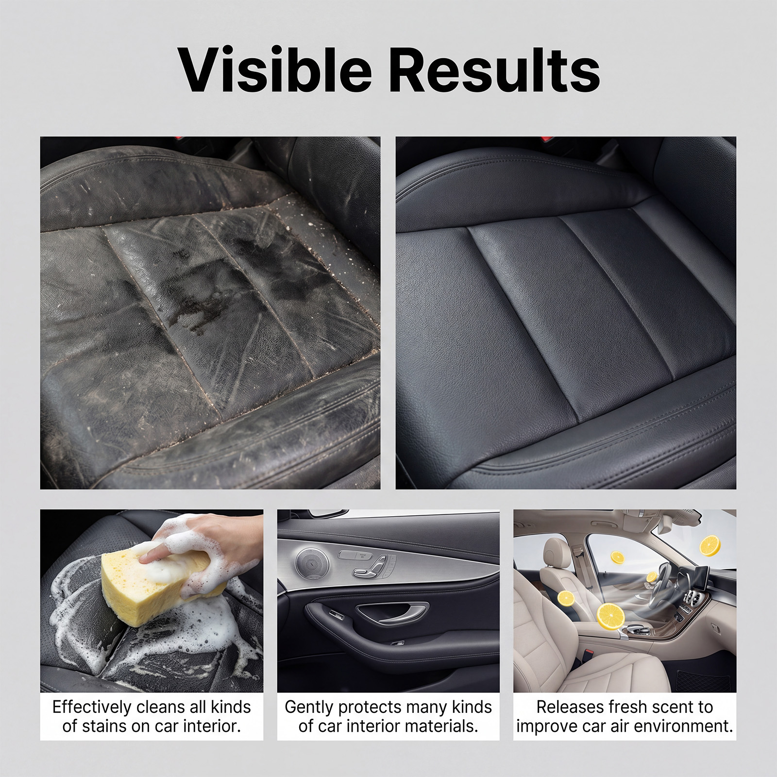 Foam Cleaner Multi-purpose Aut - Leather Cleaner Interior บทวิจารณ์และราคา