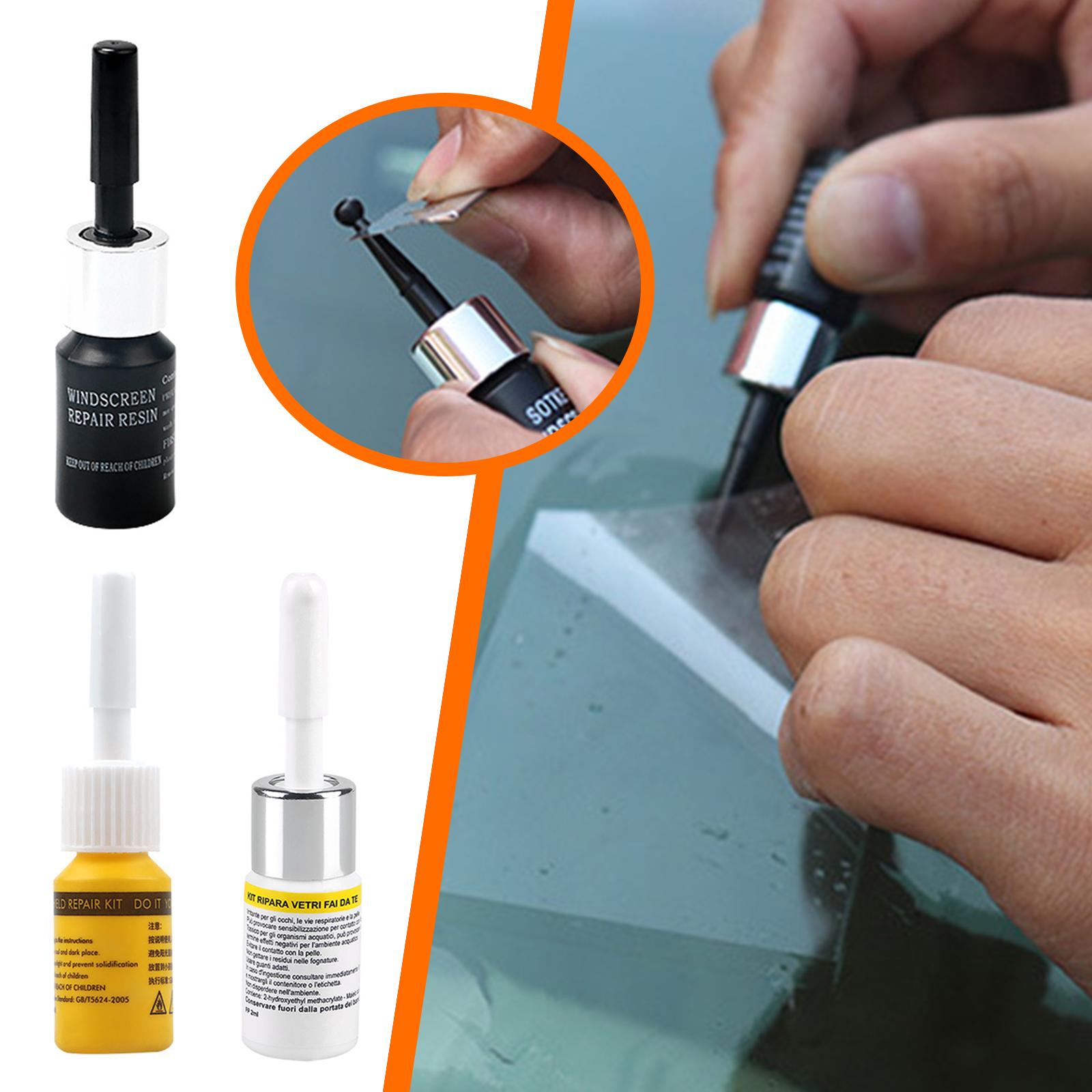 Car Cracked Glass Repair Kit W - Glass Cleaner Streak บทวิจารณ์และราคา