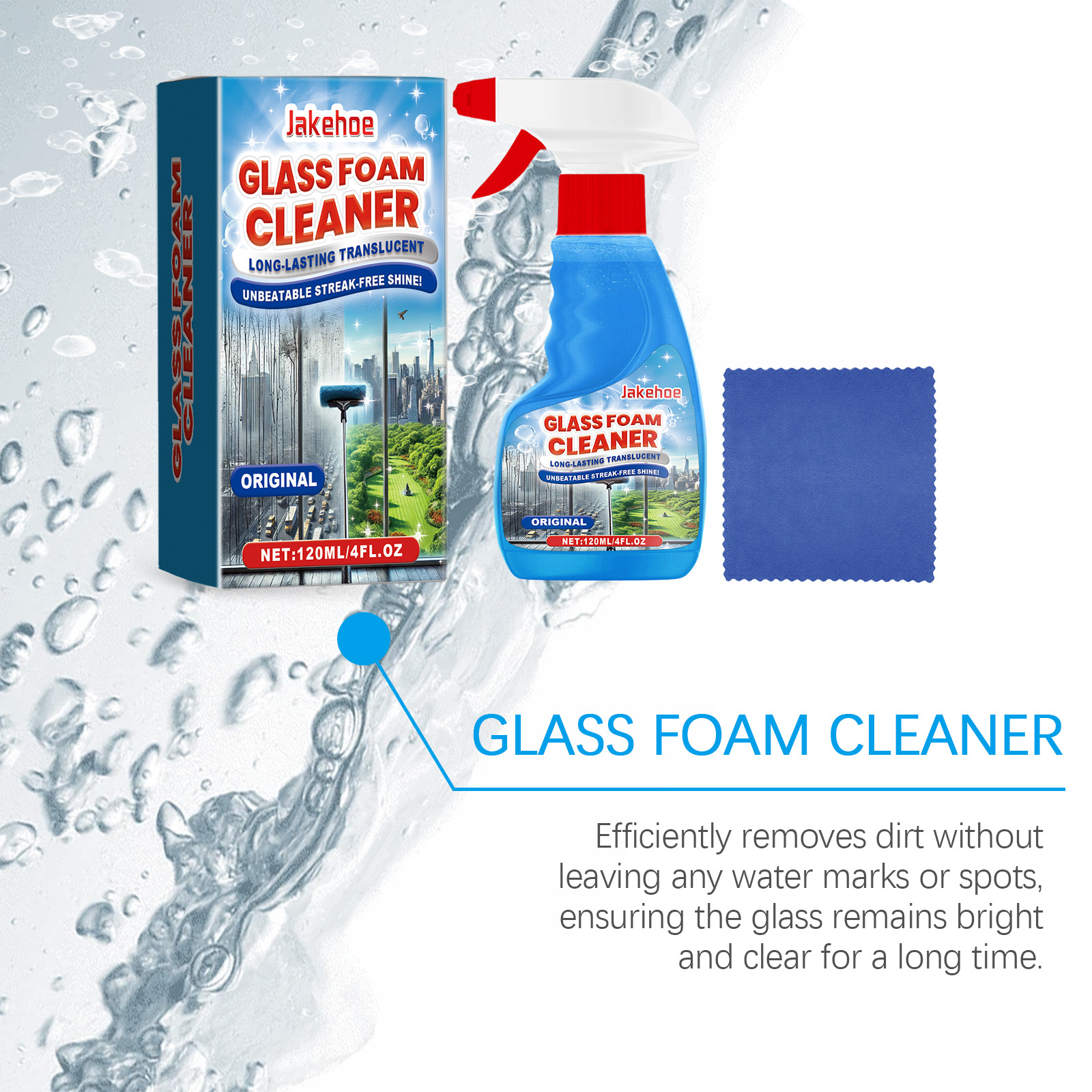 Foaming Glass Cleaner Spray St - Glass Cleaner Streak บทวิจารณ์และราคา