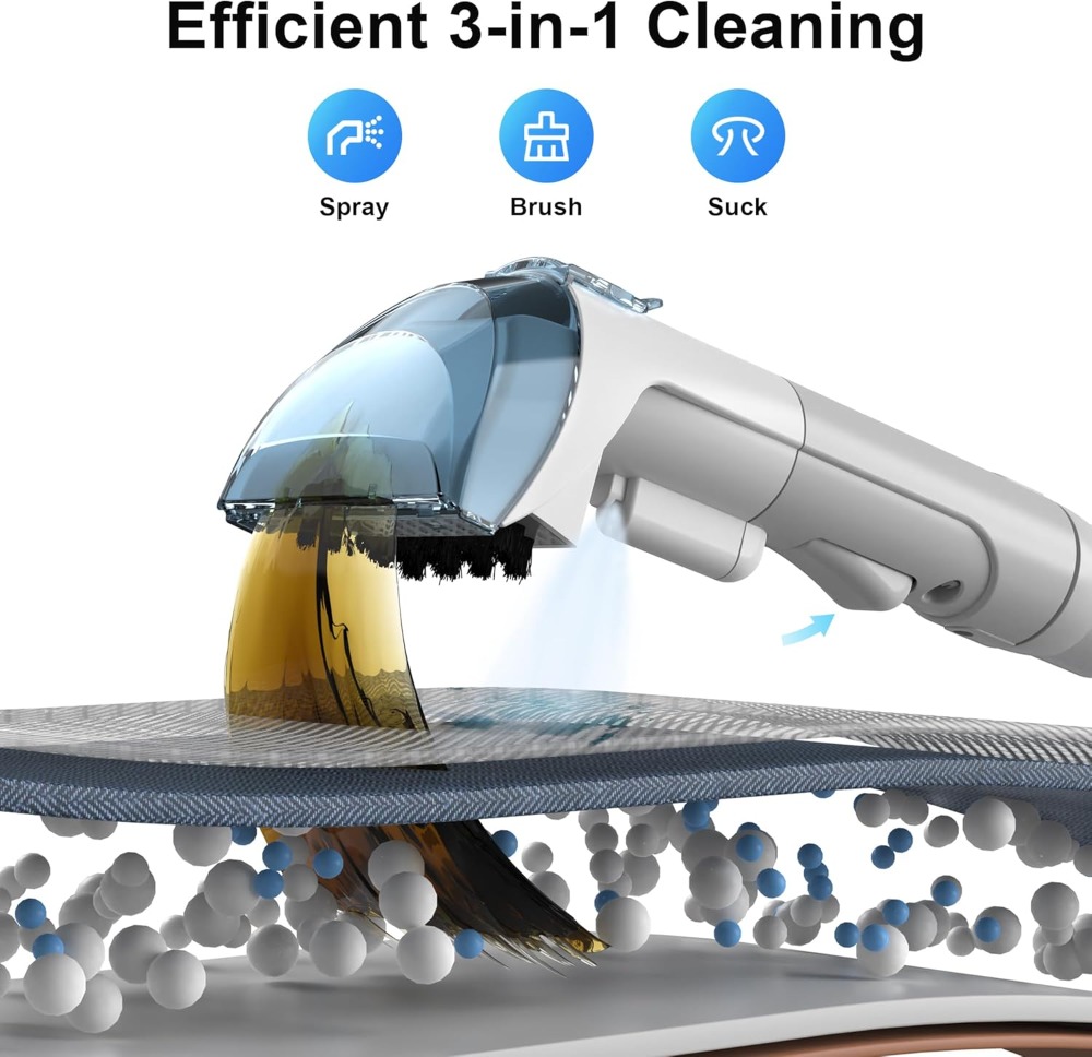 450W Carpet Cleaner Machine Up - Seat Cleaner Fabric บทวิจารณ์และราคา