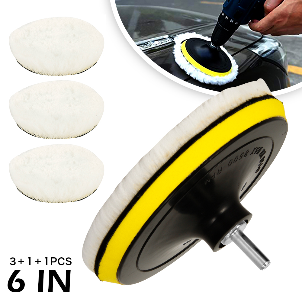 5pcs Car Polishing Pads Set 6  - Polish Pad Set Buffer บทวิจารณ์และราคา