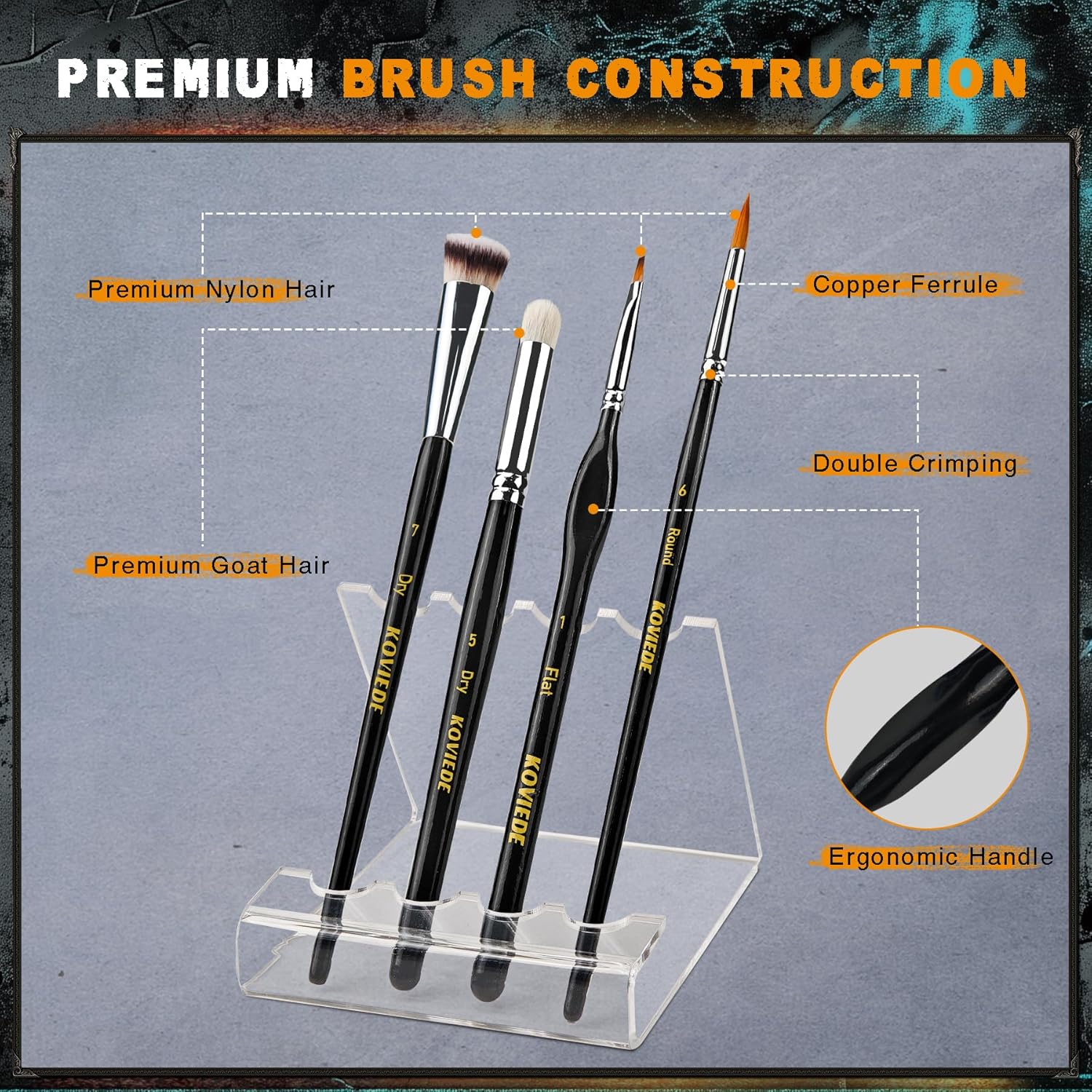 20Pcs Miniature Paint Brushes  - Detailing Brush Set บทวิจารณ์และราคา