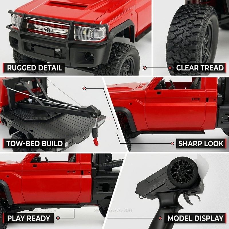 New MN82T RC Crawler 2.4G 4WD  - Dirt Brush Interior บทวิจารณ์และราคา