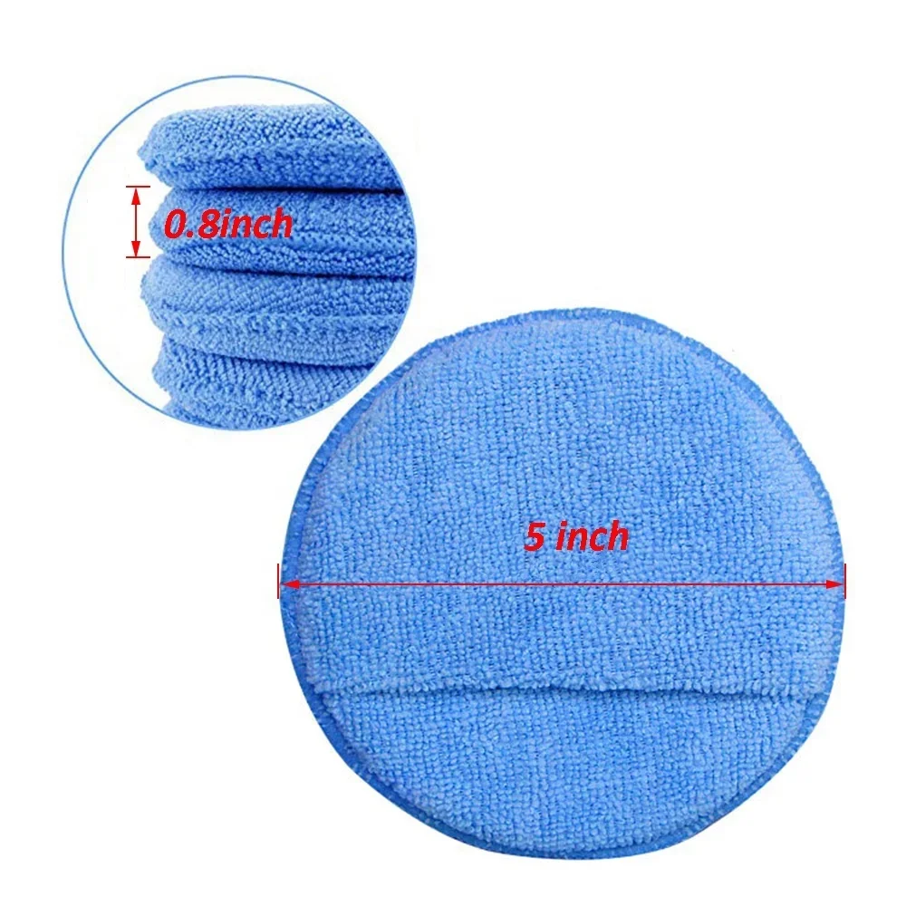 10Pcs Car Detailing Applicator - Wax Applicator Pad บทวิจารณ์และราคา