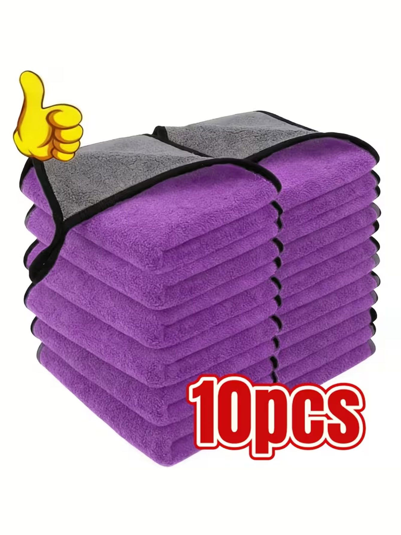 10-Pack Double-Sided Coral Vel - Microfiber Towel Detailing บทวิจารณ์และราคา