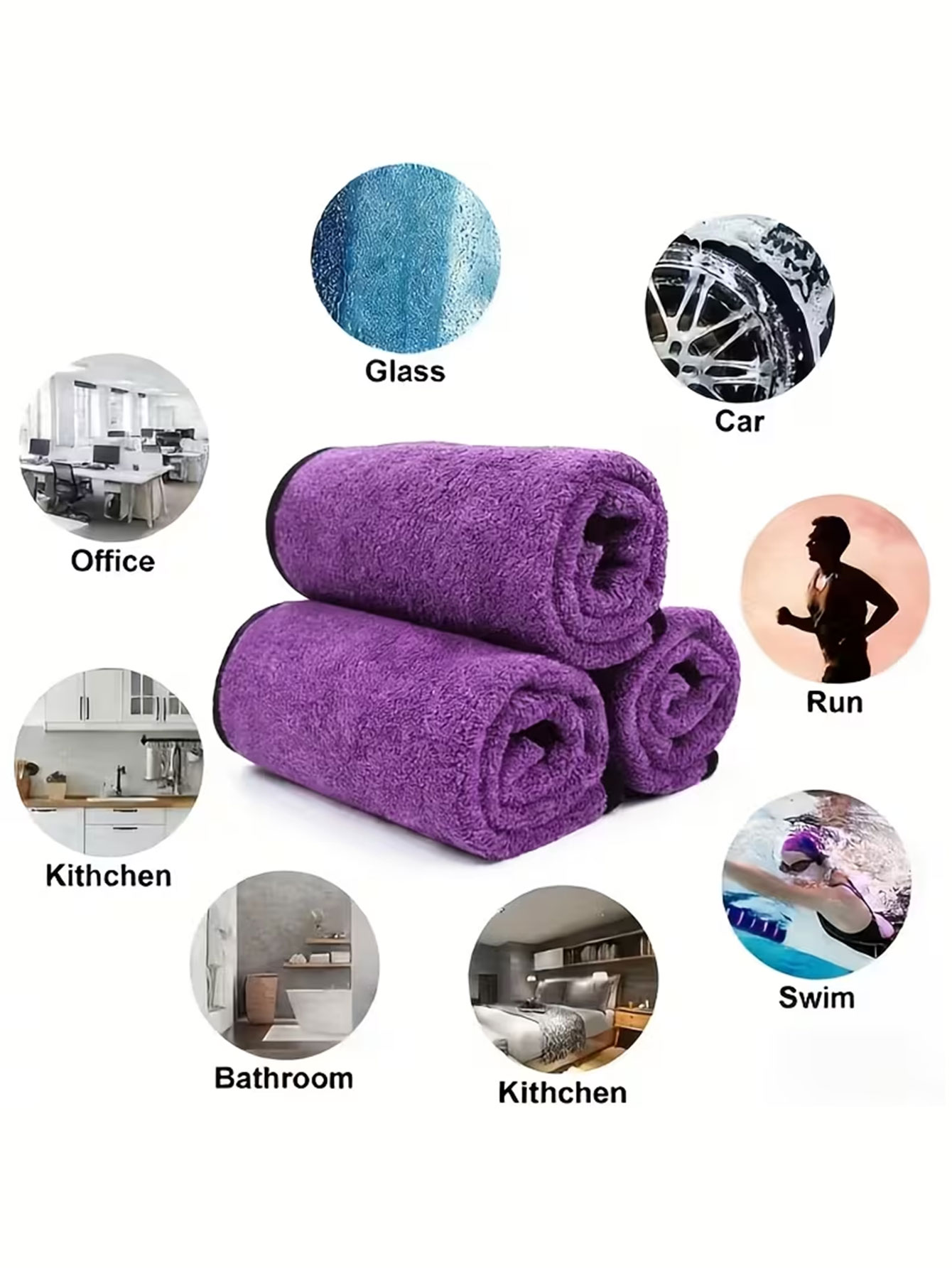 10-Pack Double-Sided Coral Vel - Microfiber Towel Detailing บทวิจารณ์และราคา