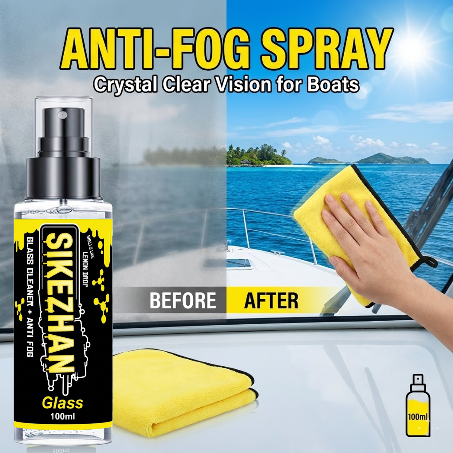2in1 Anti Fog Spray Car Glass  - Glass Cleaner Streak บทวิจารณ์และราคา