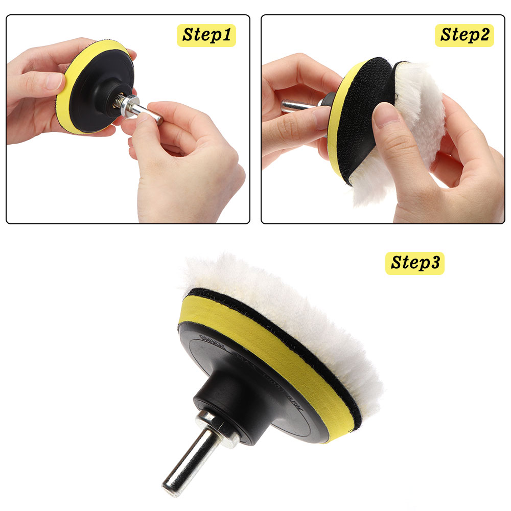 8pcs Auto Car Polishing Pad Ki - Polish Pad Set Buffer บทวิจารณ์และราคา
