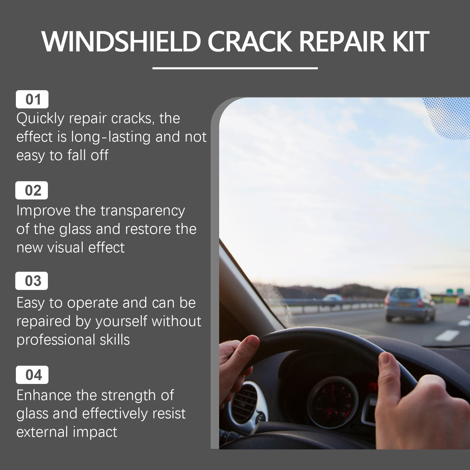 Car Glass Care Kit, Profession - Glass Cleaner Streak บทวิจารณ์และราคา