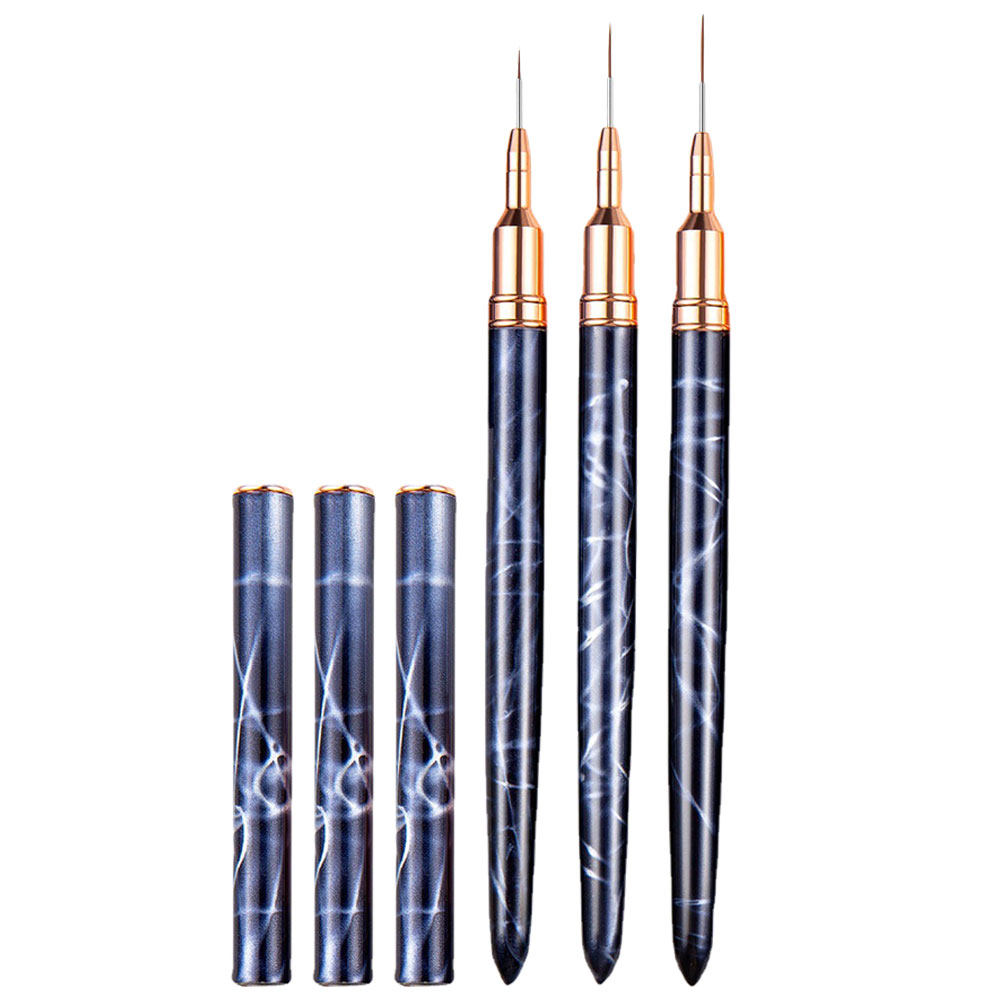 3Pcs Nail Art Brush Set Profes - Detailing Brush Set บทวิจารณ์และราคา