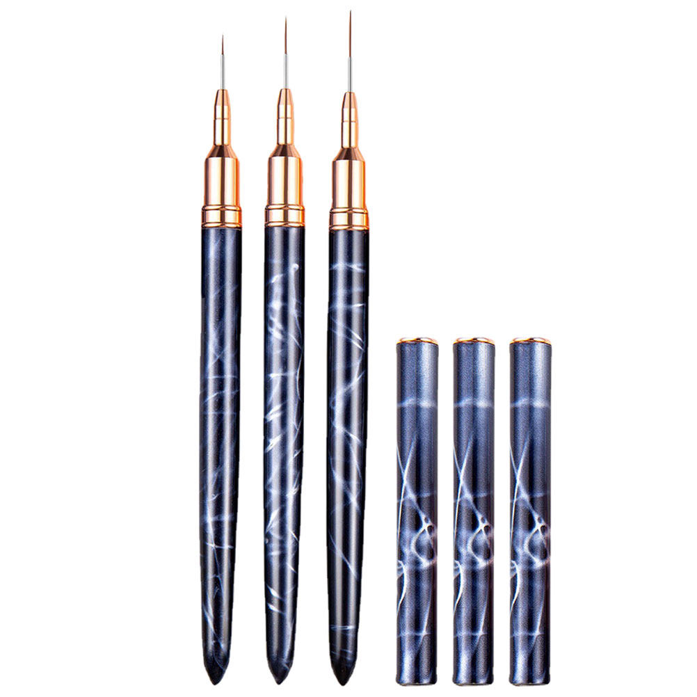 3Pcs Nail Art Brush Set Profes - Detailing Brush Set บทวิจารณ์และราคา