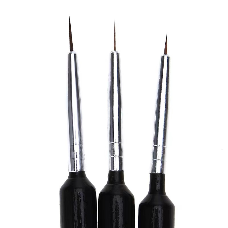3Pcs Ultra-fine Nail Art Liner - Detailing Brush Set บทวิจารณ์และราคา
