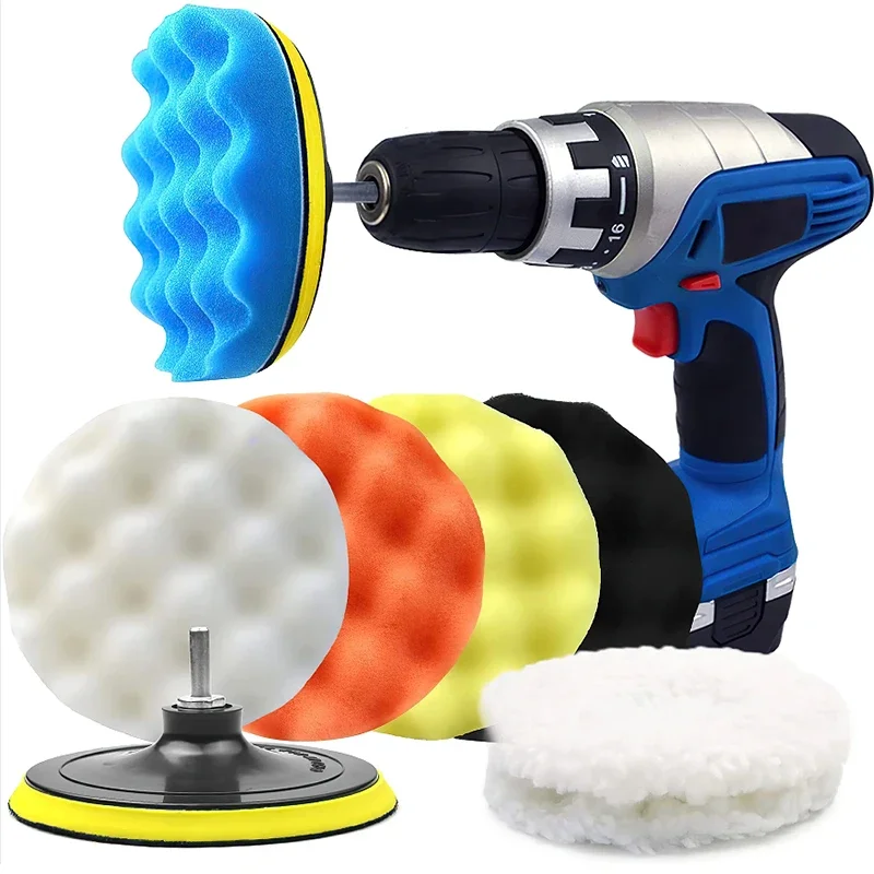 New 8Pcs Car Polishing Pads Ki - Polish Pad Set Buffer บทวิจารณ์และราคา