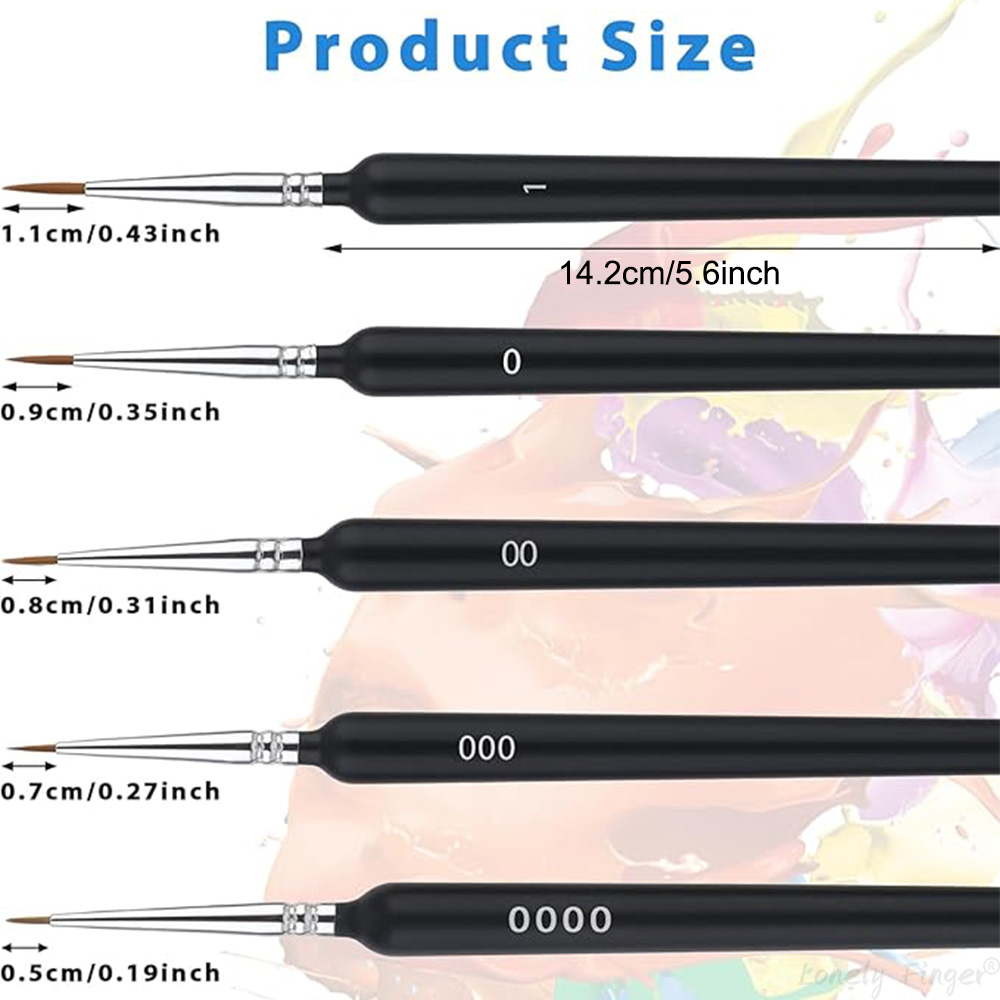 5/11Pcs Paint Brushes Set, Art - Detailing Brush Set บทวิจารณ์และราคา