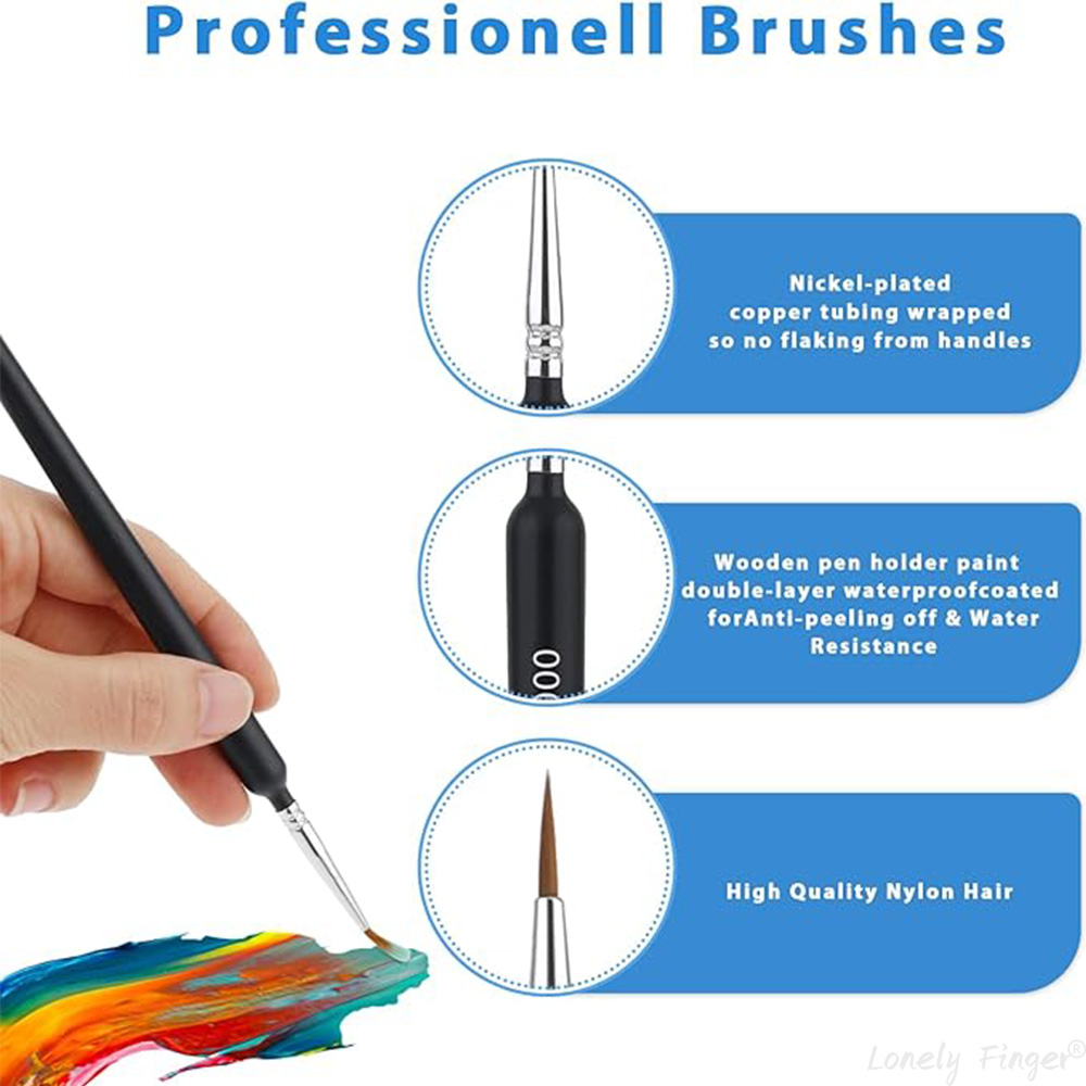 5/11Pcs Paint Brushes Set, Art - Detailing Brush Set บทวิจารณ์และราคา