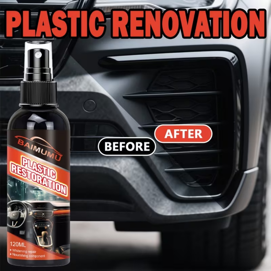 120ml Car Plastic Restorer Spr - Trim Restorer Plastic บทวิจารณ์และราคา