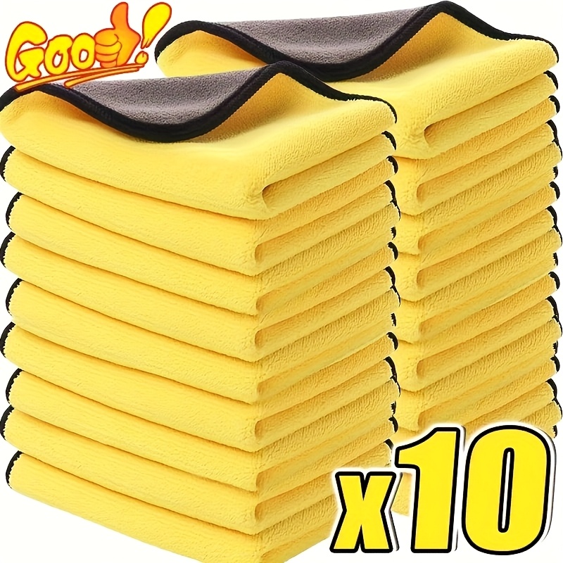 3/5/10Pcs Car Wash Microfiber  - Microfiber Towel Detailing บทวิจารณ์และราคา