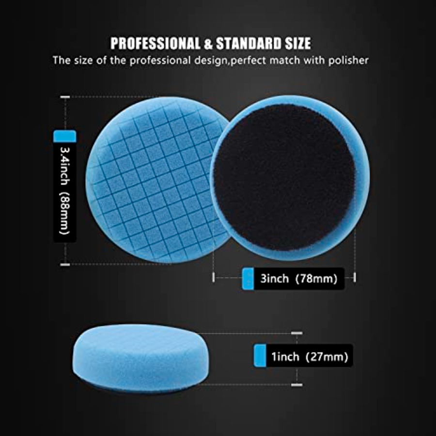 20pcs 3inch 80mm Car Foam Poli - Car Cleaning Brush บทวิจารณ์และราคา