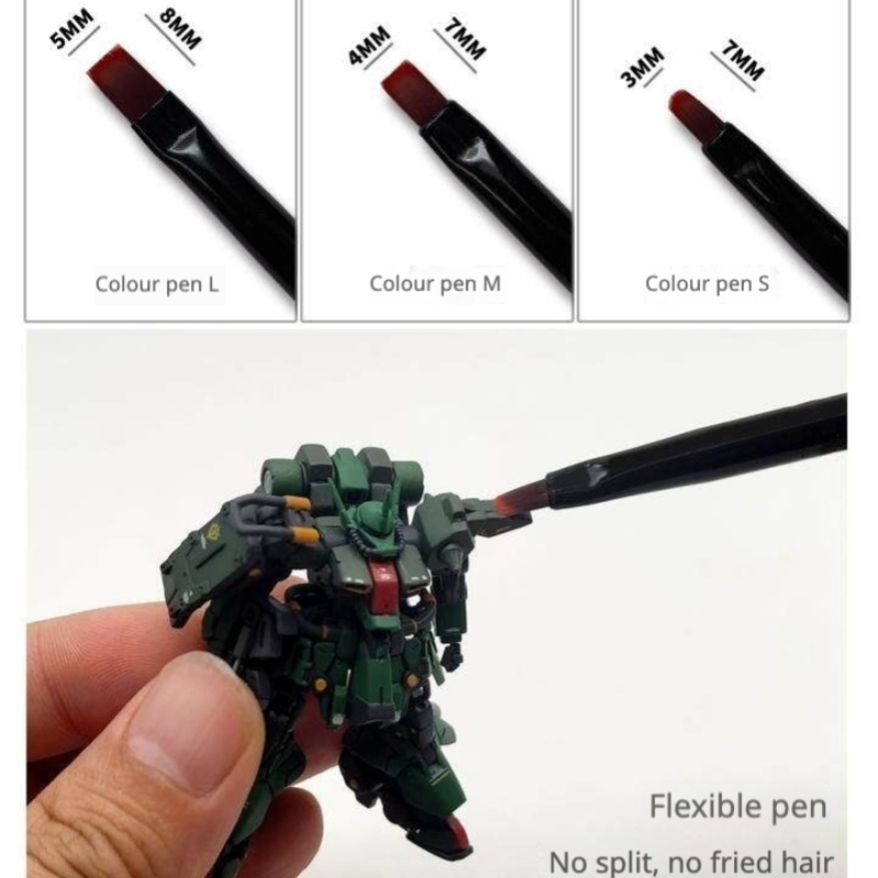 MSWZ MS-063 3-IN-1 Model Hand  - Detailing Brush Set บทวิจารณ์และราคา