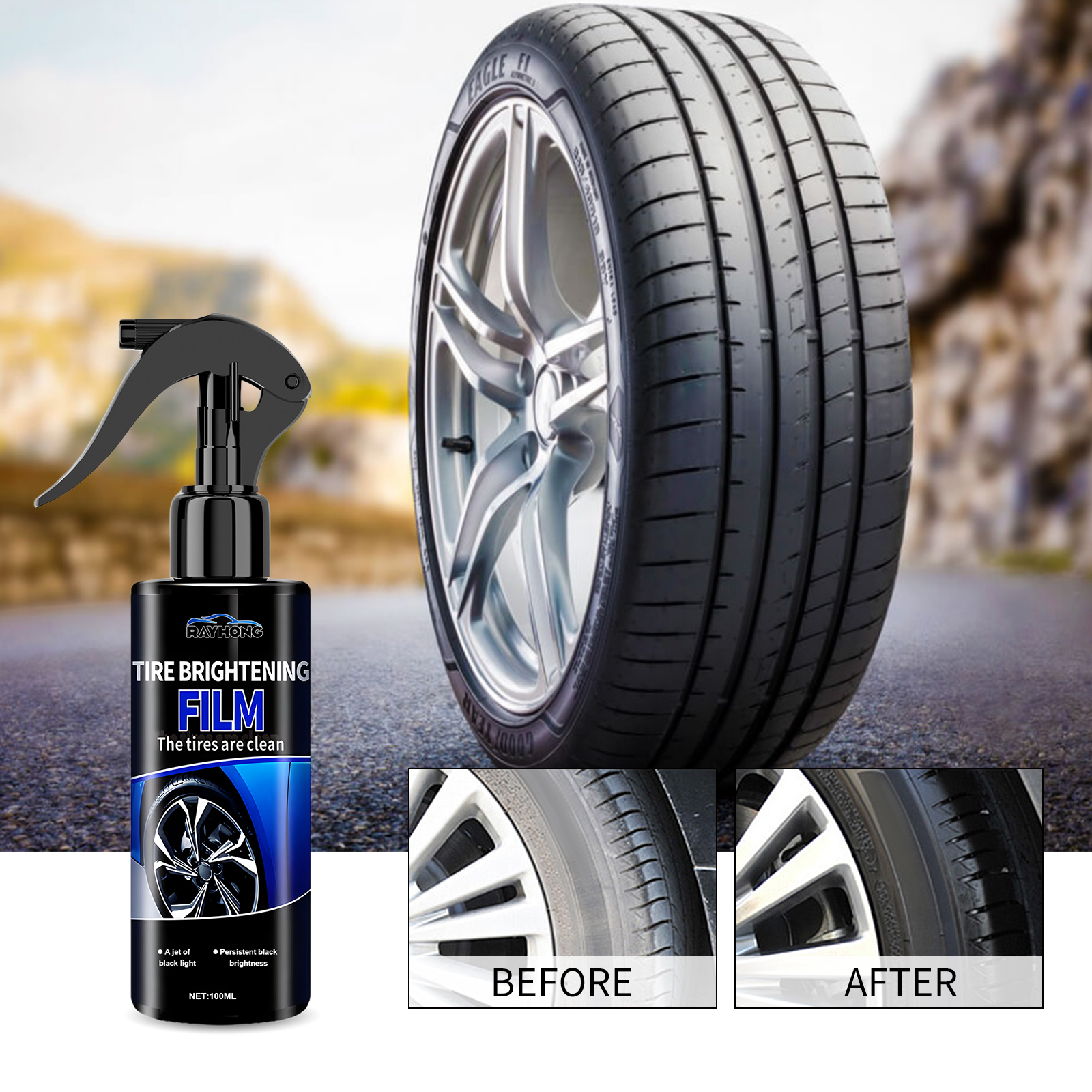 Car Tire Shine Coating Spray C - Tire Shine Spray Sealant บทวิจารณ์และราคา