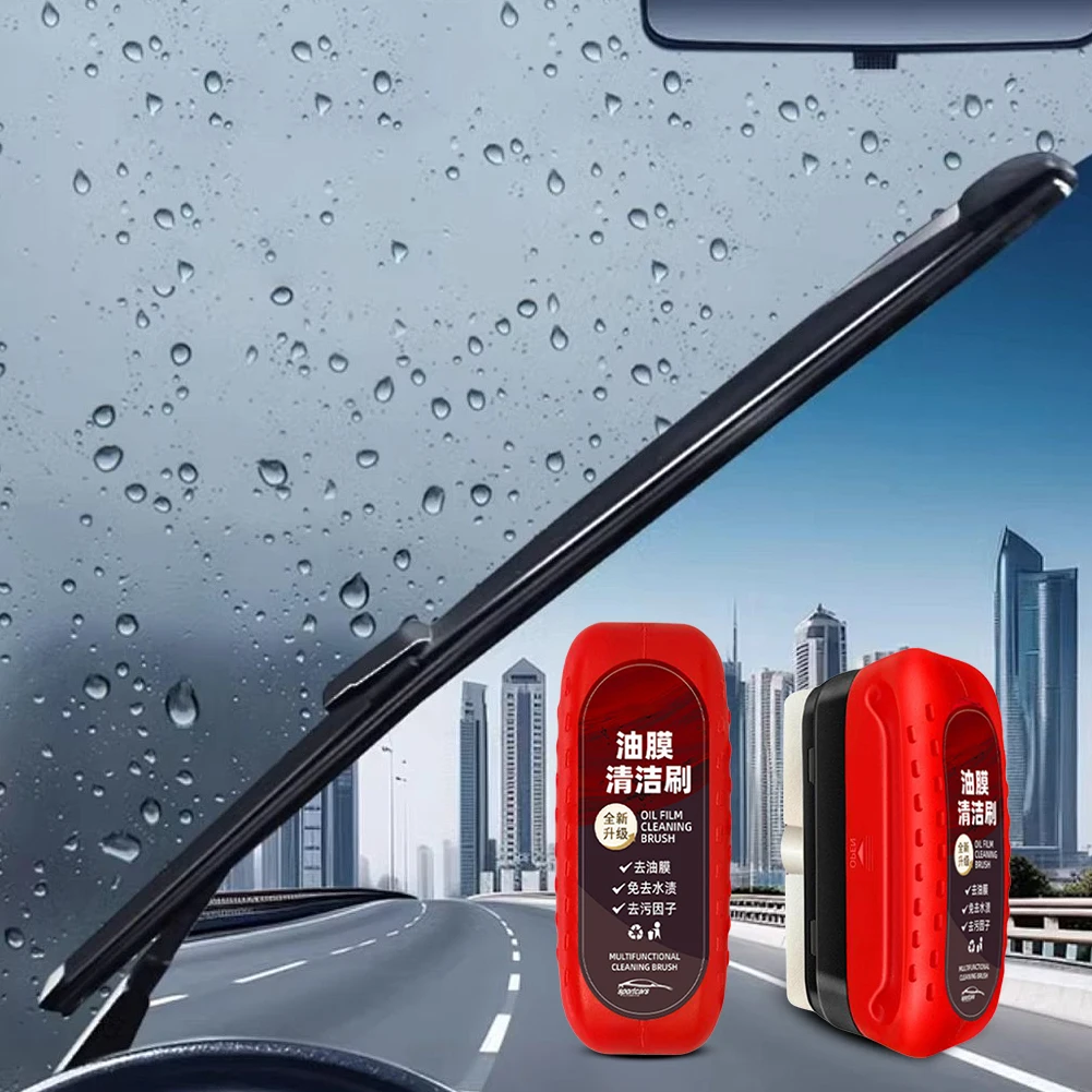 Car Glass Oil Film Remover Aut - Car Cleaning Brush บทวิจารณ์และราคา