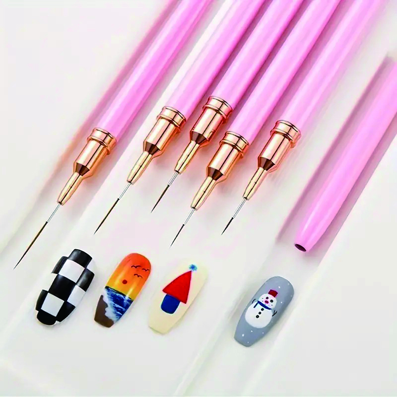 5-Piece Nail Art Pen Set, Ultr - Detailing Brush Set บทวิจารณ์และราคา