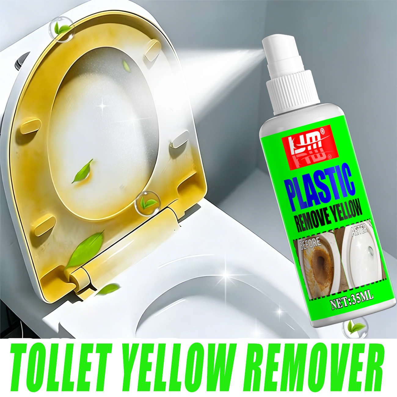 KJM 35ml Toilet Seat Yellow Re - Seat Cleaner Fabric บทวิจารณ์และราคา