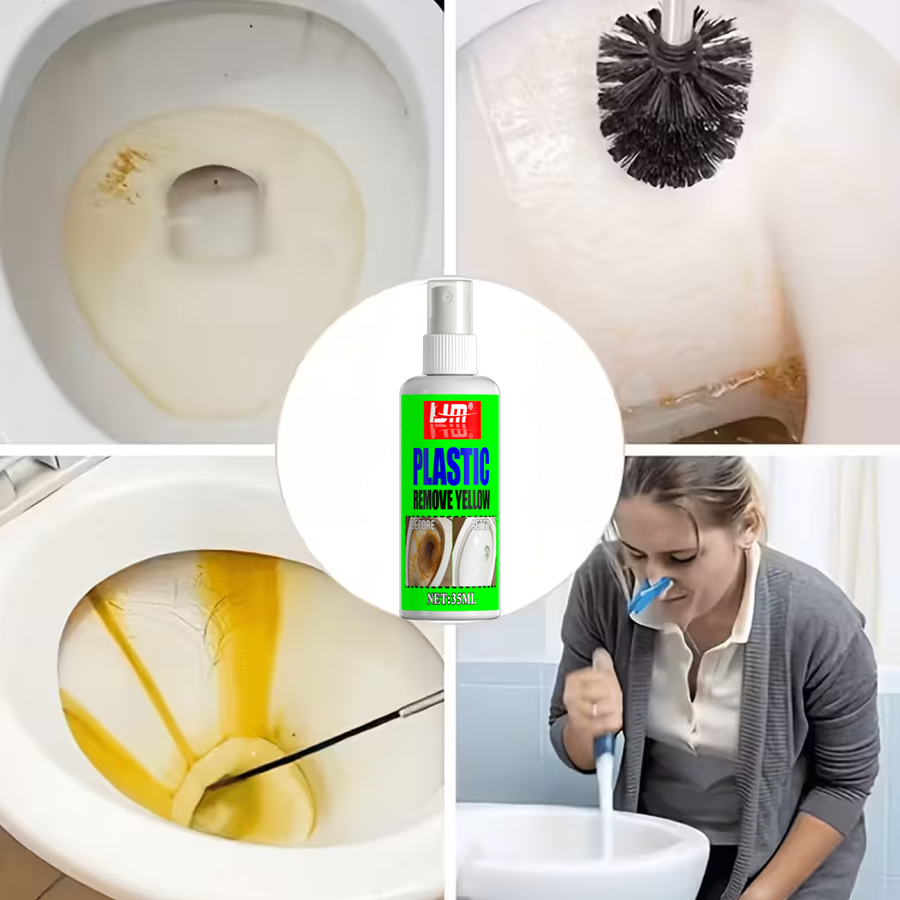 KJM 35ml Toilet Seat Yellow Re - Seat Cleaner Fabric บทวิจารณ์และราคา